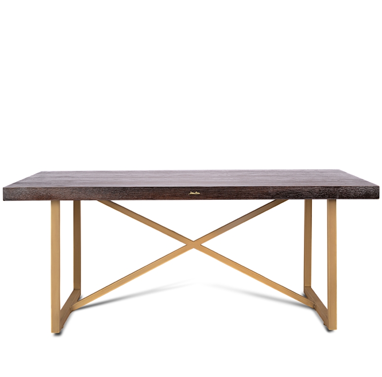 میز ناهار خوری پایه ضربدری شش نفره