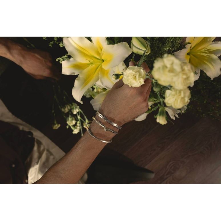 دستبند اصالت نقره سایز M